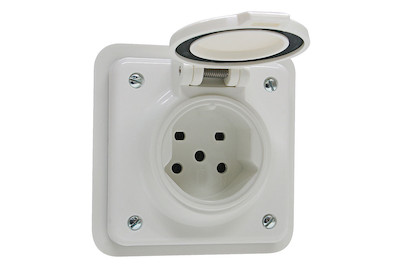 Image of UP Nass Steckdose T15 weiss bei JUMBO