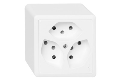 Image of AP Steckdose 3xT13 1xgetrennt weiss bei JUMBO