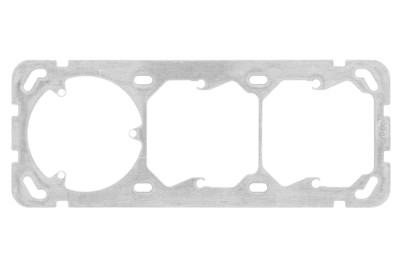 Image of Montageplatte Hager 1x3 197x77 (3xT13) vertikal bei JUMBO