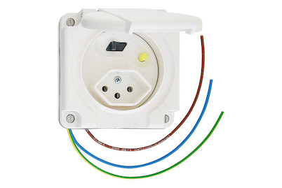 Image of NUP Fehlerstrom-Schutzsteckdose Typ 13, weiss bei JUMBO