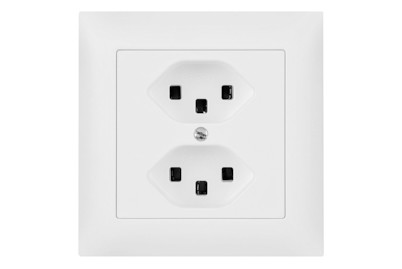 Image of UP Steckdose 2xT23 16A weiss bei JUMBO