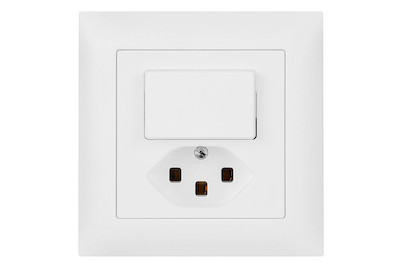 Image of UP Kleinkombination unbeleuchtet mit Druckschalter und T23 weiss bei JUMBO