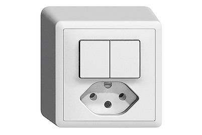 Image of AP Kombischalter SCH1/3+3/1p.//T13 ws bei JUMBO