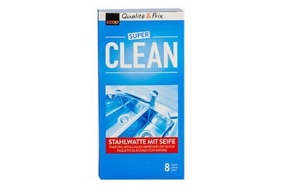 Image of Super Clean Stahlwatte mit Seife, 8 Stück