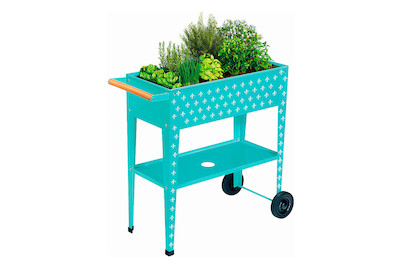 Image of Home and More Hochbeet Florida (77x35x82cm), Metall Türkis bei JUMBO