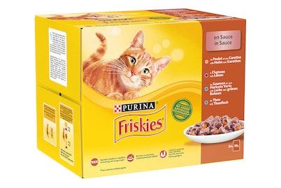 Image of Friskies Katzenfutter in Sauce Fleisch & Fisch 24x85g