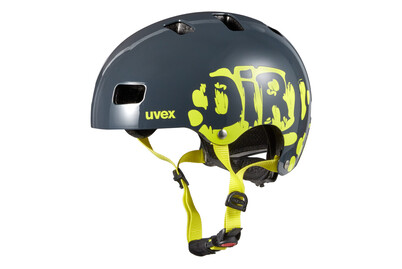 Image of Uvex Velohelm Kid 3 grey-lime, 51-55cm bei JUMBO