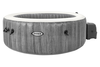 Image of Intex Whirlpool Greywood Frame für 4 Personen 196cm (Pvc), holzoptik dunkel bei JUMBO