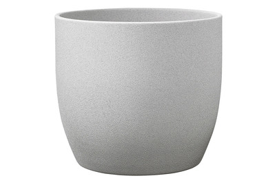 Image of Übertopf Basel Stone Ø12cm hellgrau bei JUMBO