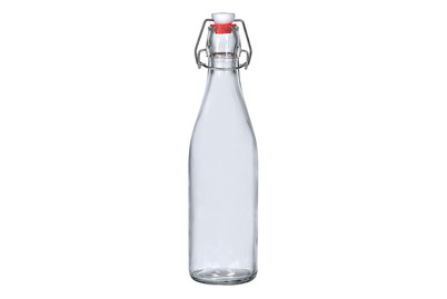 Image of Glasflasche m. Bügelversch. ØxH 7x27 cm bei JUMBO