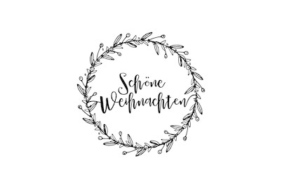 Image of Stempel Schöne Weihnachten - Kranz, 6x6cm bei JUMBO