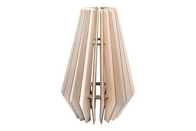 Image of Holz Lamellenlampe Stockholm,FSCMixCred., 24x24x35cm, 22-tlg., Box 1Set bei JUMBO