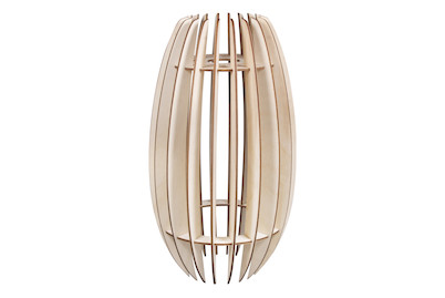 Image of Holz Lamellenlampe Helsinki, FSCMixCred, 20x20x35cm, 22-tlg., Box 1Set bei JUMBO