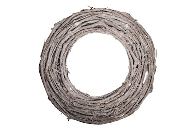 Image of Rebenkranz weiss gewischt, 40cm ø, 10x3cm, flach bei JUMBO