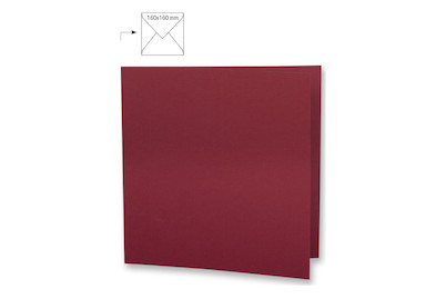 Image of Karte quadr.,doppelt,uni,FSC Mix Credit, 150x300mm, 220g/m2, Beutel 5Stück bei JUMBO