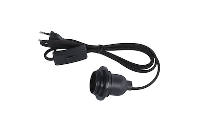 Image of Lampenfassung m. Schalter,f. E27 Fassung, 180cm, m. Schraubring, SB-Btl 1Stück bei JUMBO