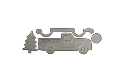 Image of Stanzschablonen Set: Truck, 1,8cm-10x3,9cm, SB-Btl 4Stück bei JUMBO