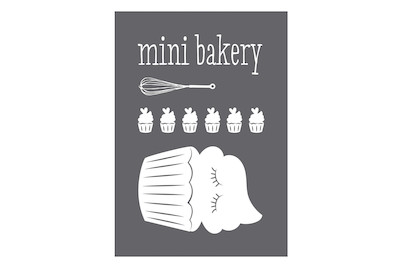 Image of Schablone Mini Bakery A5, 1 Schablone+1 Rakel, SB-Btl bei JUMBO