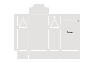 Image of Papierschablone Geschenkschachtel Midi, fertige Box 7x4x12,5cm, SB-Btl 1Stück bei JUMBO