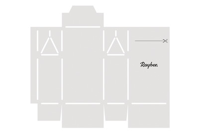 Image of Papierschablone Geschenkschachtel Mini, fertige Box 6x3,5x11cm, SB-Btl 1Stück bei JUMBO