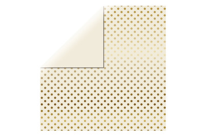 Image of Scrapbookingpapier Gold Foil Dots , 30,5x30,5cm, 180g/m2 bei JUMBO