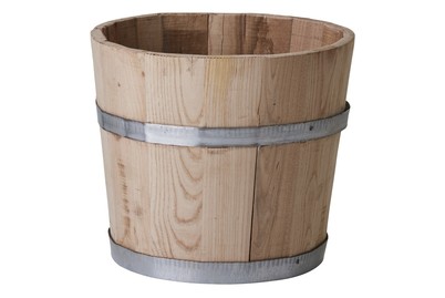 Image of Pflanzkübel aus Kastanienholz Ø40Cm bei JUMBO