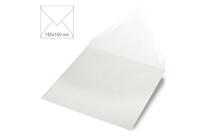 Image of Kuvert quadratisch, uni, FSC Mix Credit, 160x160mm, 90g/m2, Beutel 5Stück bei JUMBO