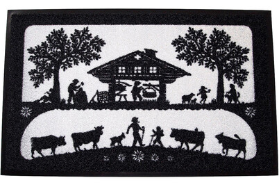 Image of Kleen Mat Chalet 45 x 75 cm, schwarz-weiss bei JUMBO