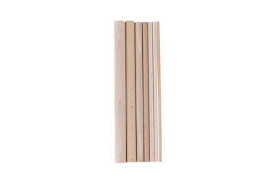 Image of Dot Painting Holzsticks sortiert, ø3-12mm, Länge 14cm, SB-Btl 7Stück bei JUMBO