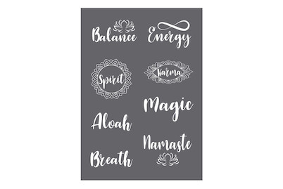 Image of Siebdruck-Schablone Spirit A5, 1 Schablone+1 Rakel, SB-Btl bei JUMBO