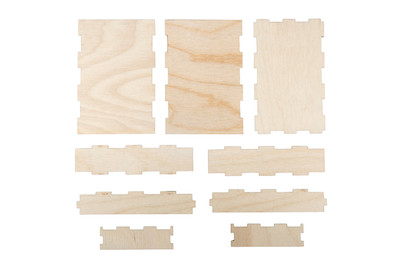 Image of Holzbox zum Aufbauen, FSC Mix Credit, 11,5x7,8x3cm, Box 2Stück bei JUMBO