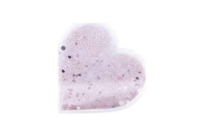 Image of Acryl Magnet-Bilderrahmen Herz m.Glitter, 9,4x2,4x9,4cm, Schneekugel Effekt bei JUMBO