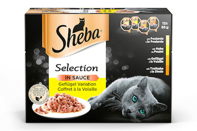 Image of Sheba Selection in Sauce Geflügel Variation 12x85g bei JUMBO