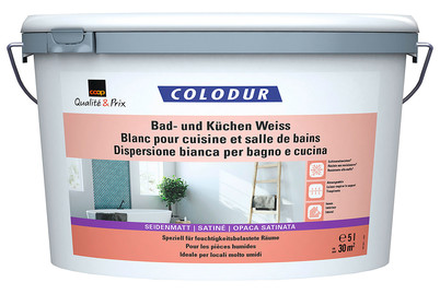 Image of Colodur Bad-/Küchenfarbe seidenmatt weiss 5L bei JUMBO