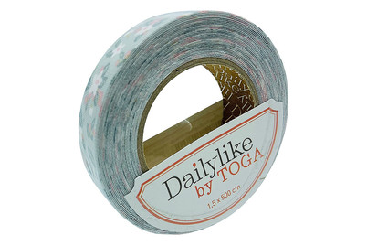 Image of Stoffrolle selbstkl. 5m Blum./Blät. grün bei JUMBO