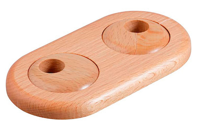 Image of Echtholz Doppel-Rohrrosetten Buche 18mm bei JUMBO