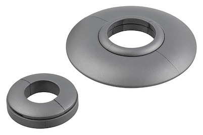 Image of Universal Kunststoff Rohrrosetten Silber Ø 15/18/22 mm bei JUMBO