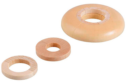 Image of Universal Echtholz Rohrrosette Ahorn Ø 15/18/22 mm bei JUMBO