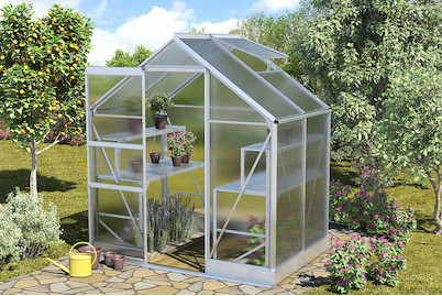 Image of Vitavia Gewächshaus Apollo 2500 silber bei JUMBO