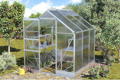 Image of Vitavia Gewächshaus Apollo 3800 silber bei JUMBO