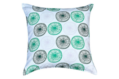 Image of Kissenbezug Nena 45x45 cm grau/grün bei JUMBO