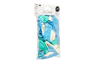 Image of Luftballons blau-mix. 50 Stk. bei JUMBO