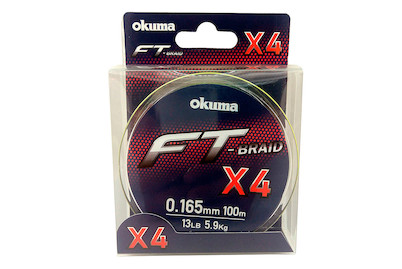 Image of Okuma Ft-Braid X4 Fluo YE 150 M - 0.26 M bei JUMBO