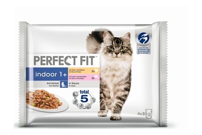 Image of Perfect Fit Cat Indoor 1+2x Huhn und Erbsen & 2x Lachs und Karotten