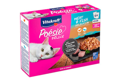 Image of Vitakraft Poésie Délice Gelée Pute+Lachs MSC 6x85g bei JUMBO