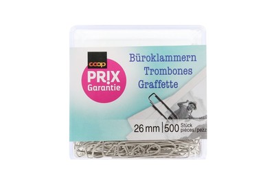 Image of Prix Garantie Büroklammern 26mm 500 Stück bei JUMBO