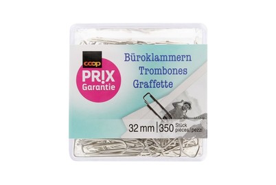 Image of Prix Garantie Büroklammern 32mm 350 Stück bei JUMBO