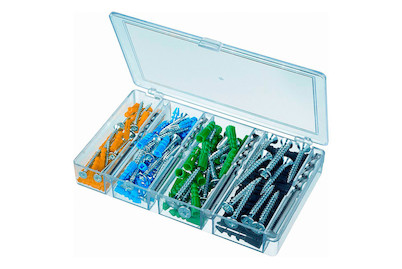 Image of Bohrer-, Dübel-, Schraubenset, 161 Stück bei JUMBO