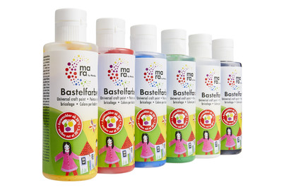 Image of Marabu KiDS Bastelfarbe, 6er-Sortierung, 6 x 80 ml bei JUMBO