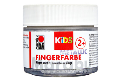 Image of Marabu Kids Fingerfarbe Metallic Silber bei JUMBO